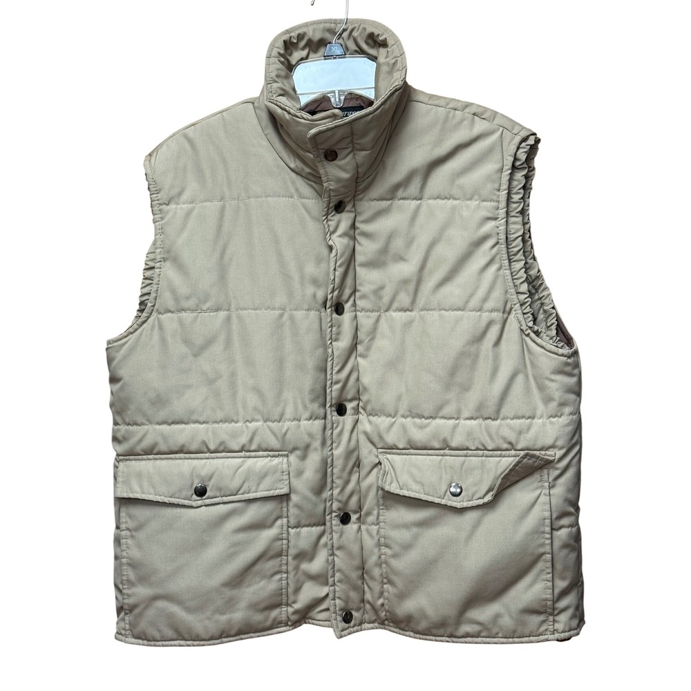 VTG Outerwear by Sears Men Puffer Vest XL Gorpcore Fall Outdoor Hiking Trail Y2K